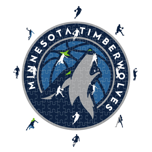 Logo Minnesota Timberwolves - Puzzle in Legno