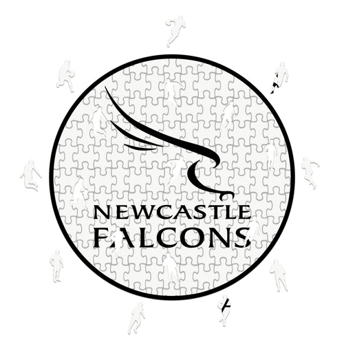 New Castle Falcons Logo - Holzpuzzle