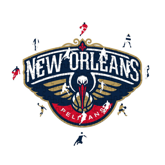 Logo New Orleans Pelicans - Puzzle di Legno