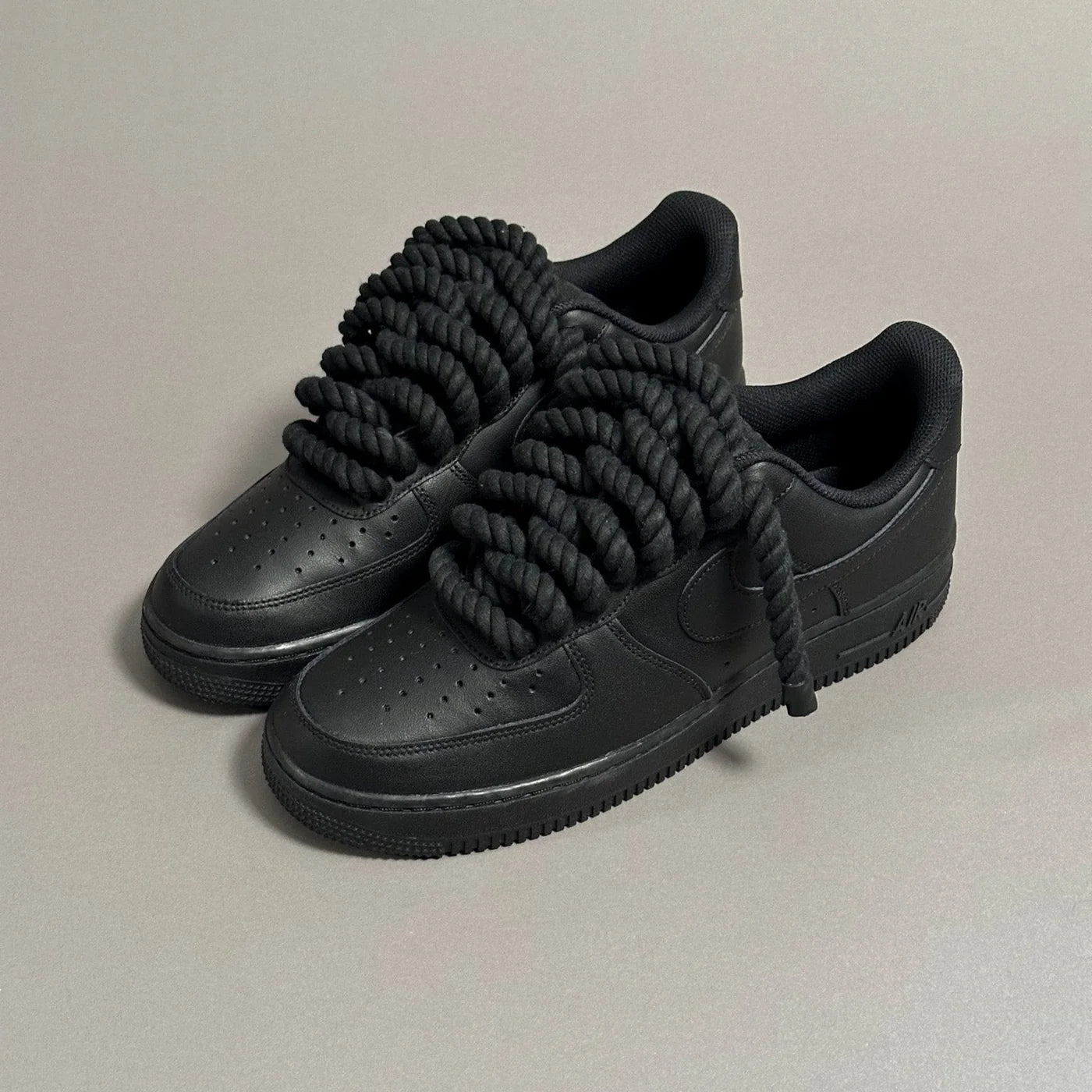 Nike Air Force 1 "Rope Laces" - All Black