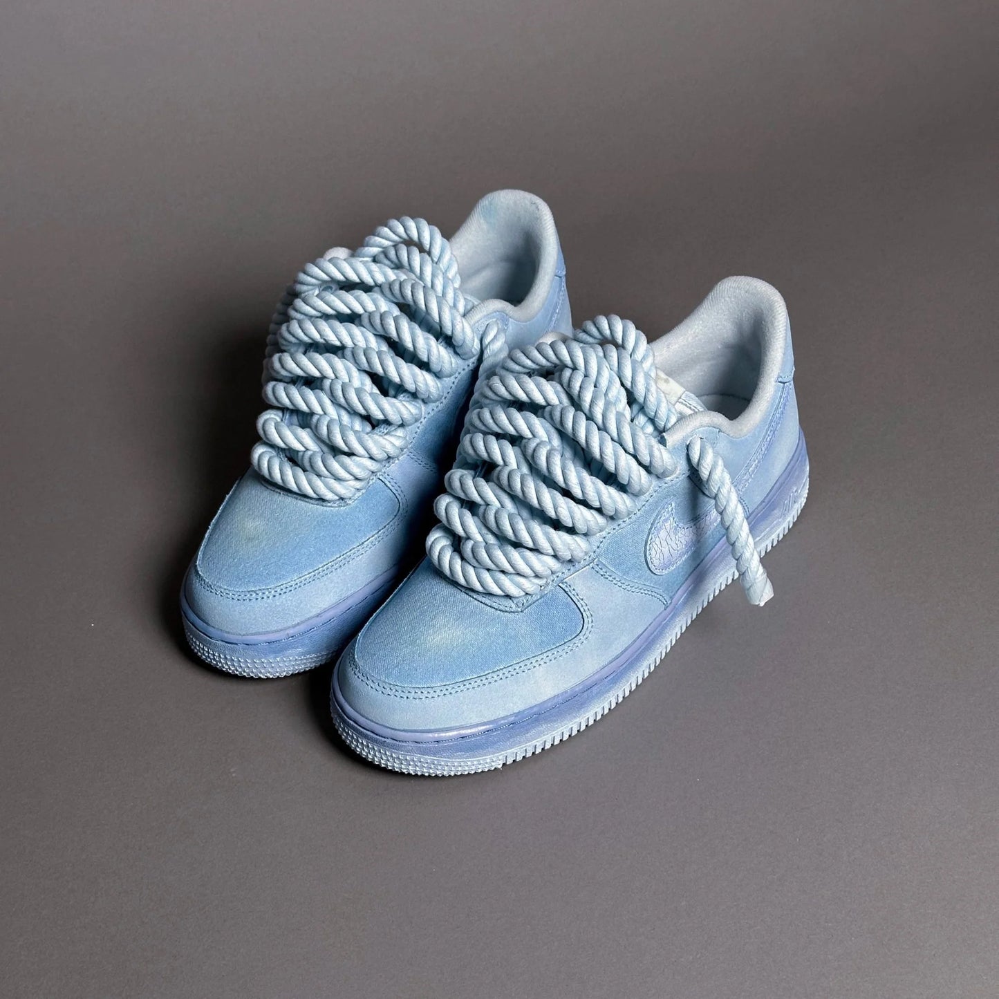 Nike Air Force 1 “Rope Laces” – Cracked Ice Blue