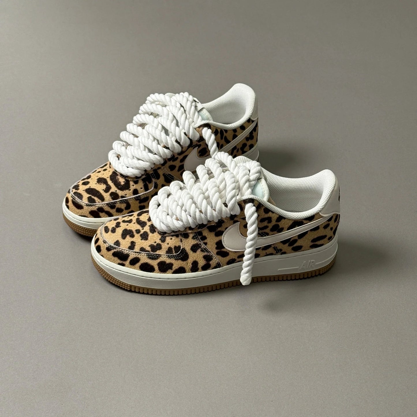 Nike Air Force 1 "Lacet corde" - Léopard