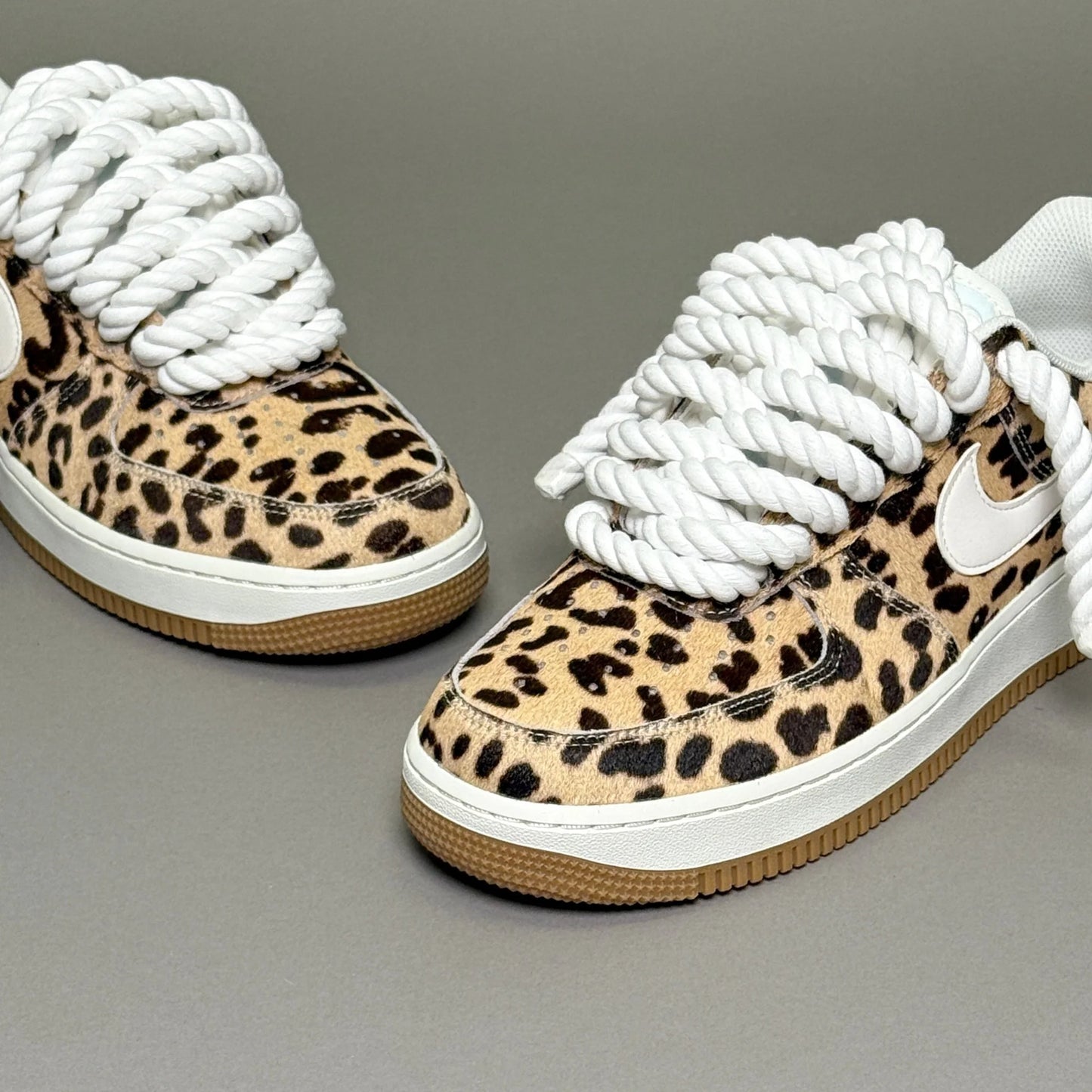 Nike Air Force 1 "Lacet corde" - Léopard