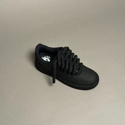 Nike Air Force 1 “Rope Lace” – Matte Black Gum