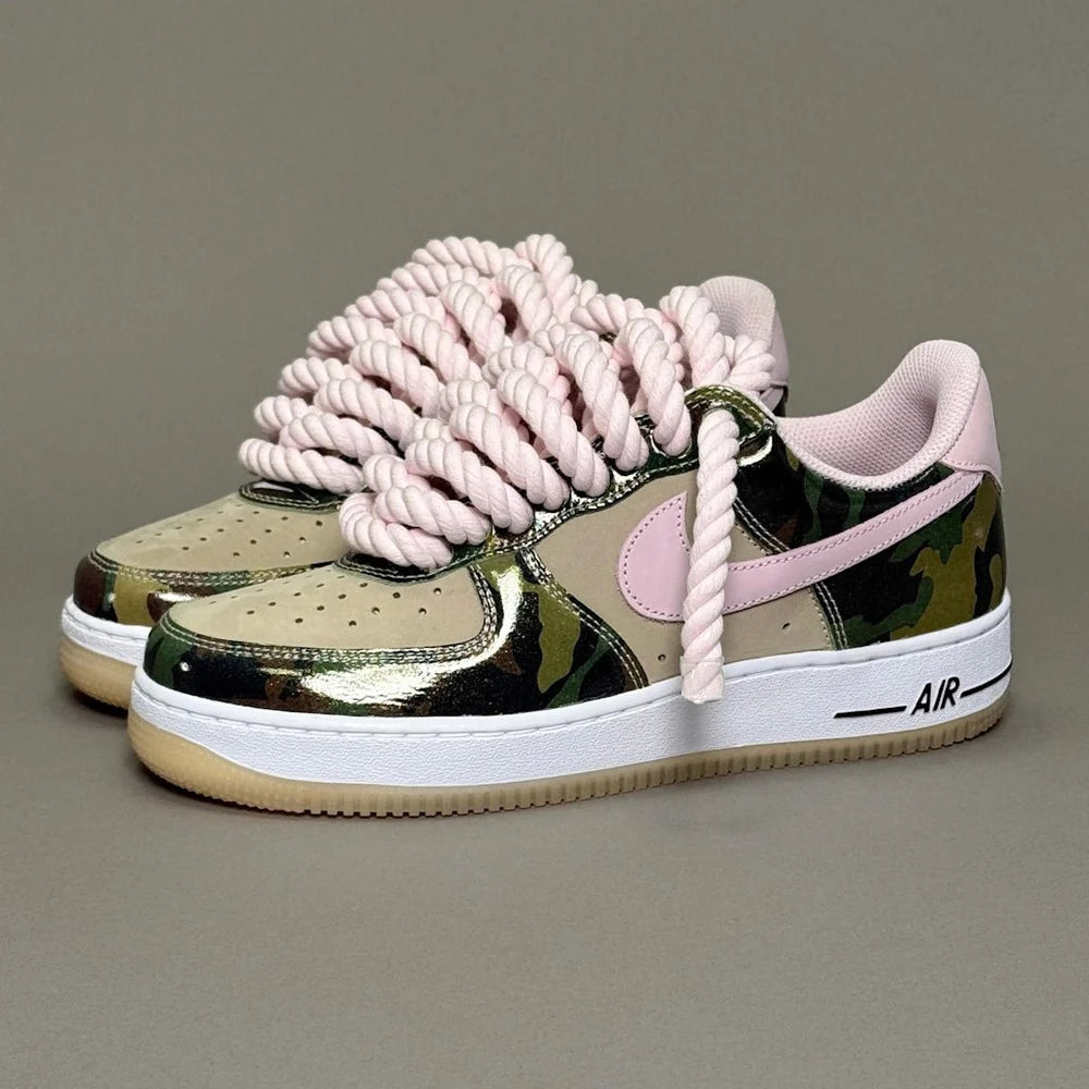 Nike Air Force 1 "Rope Laces" – Pink Camouflage