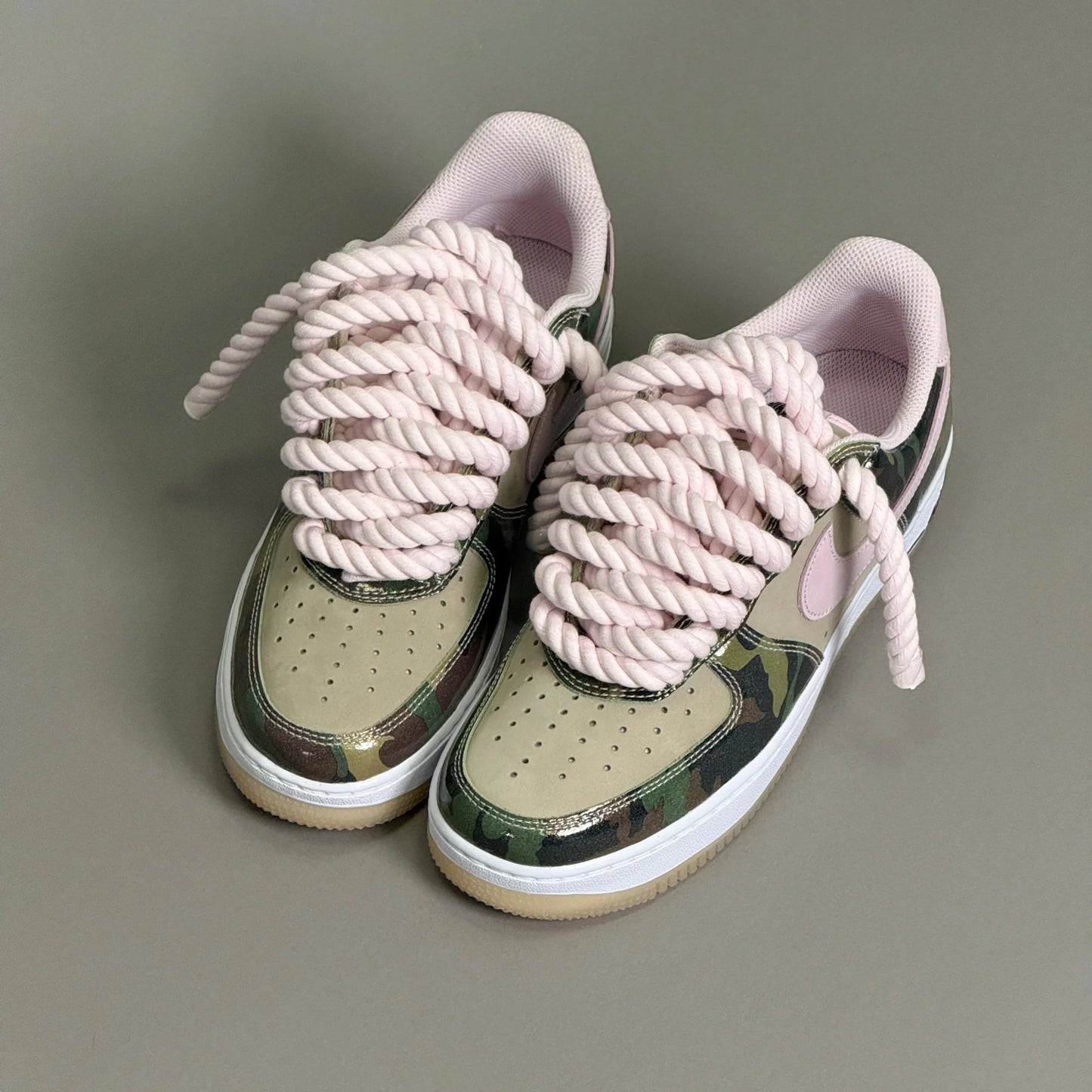 Nike Air Force 1 "Rope Laces" – Pink Camouflage