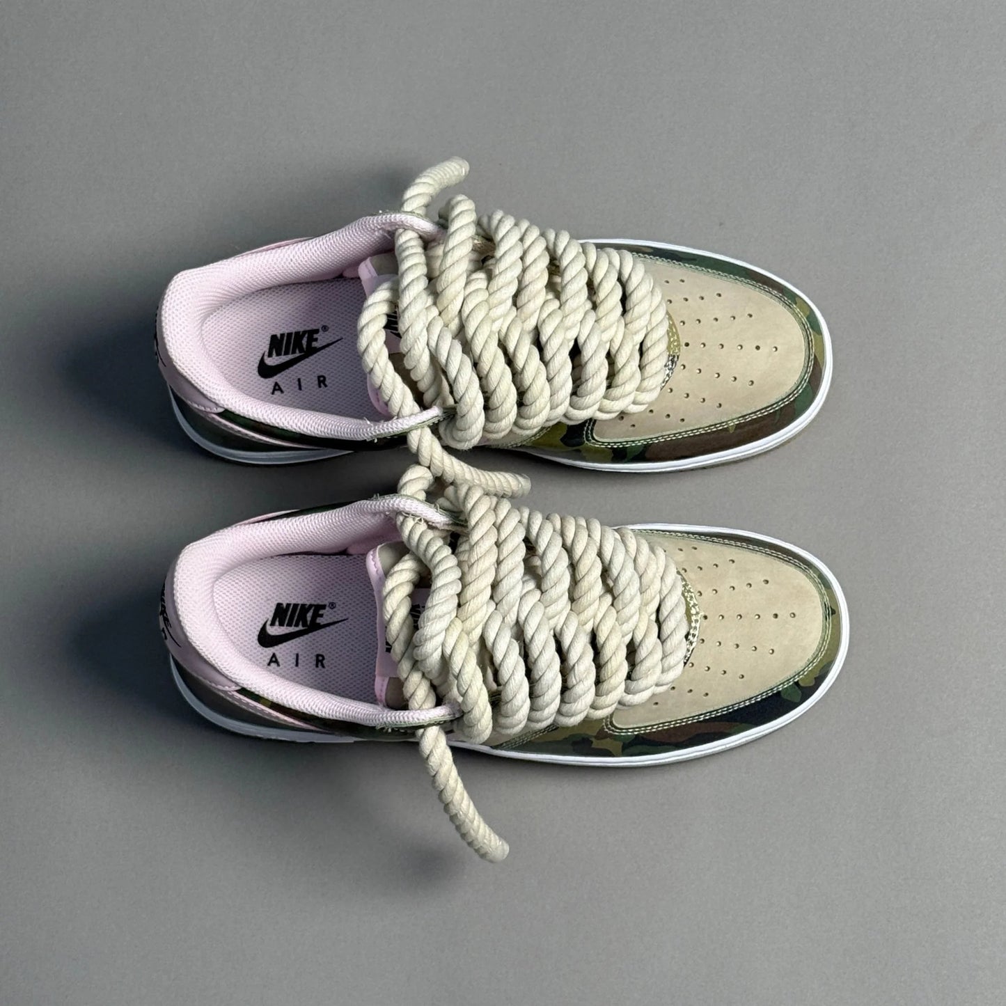 Nike Air Force 1 "Rope Laces" – Pink Camouflage