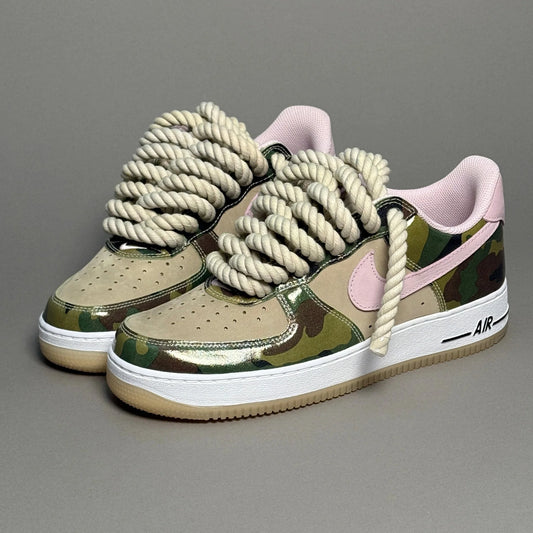Nike Air Force 1 "Lása corda" - Duaithníocht bhándearg