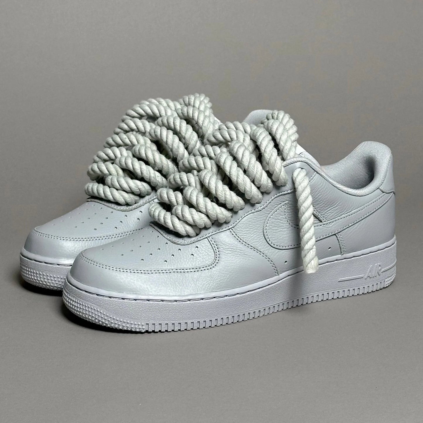 Nike Air Force 1 "Rope Laces" – Pastel Pearl Gray