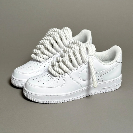 Nike Air Force 1 “Rope Laces” – All White