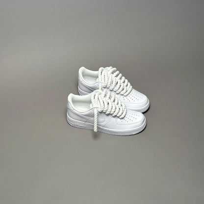 Nike Air Force 1 “Rope Laces” – All White