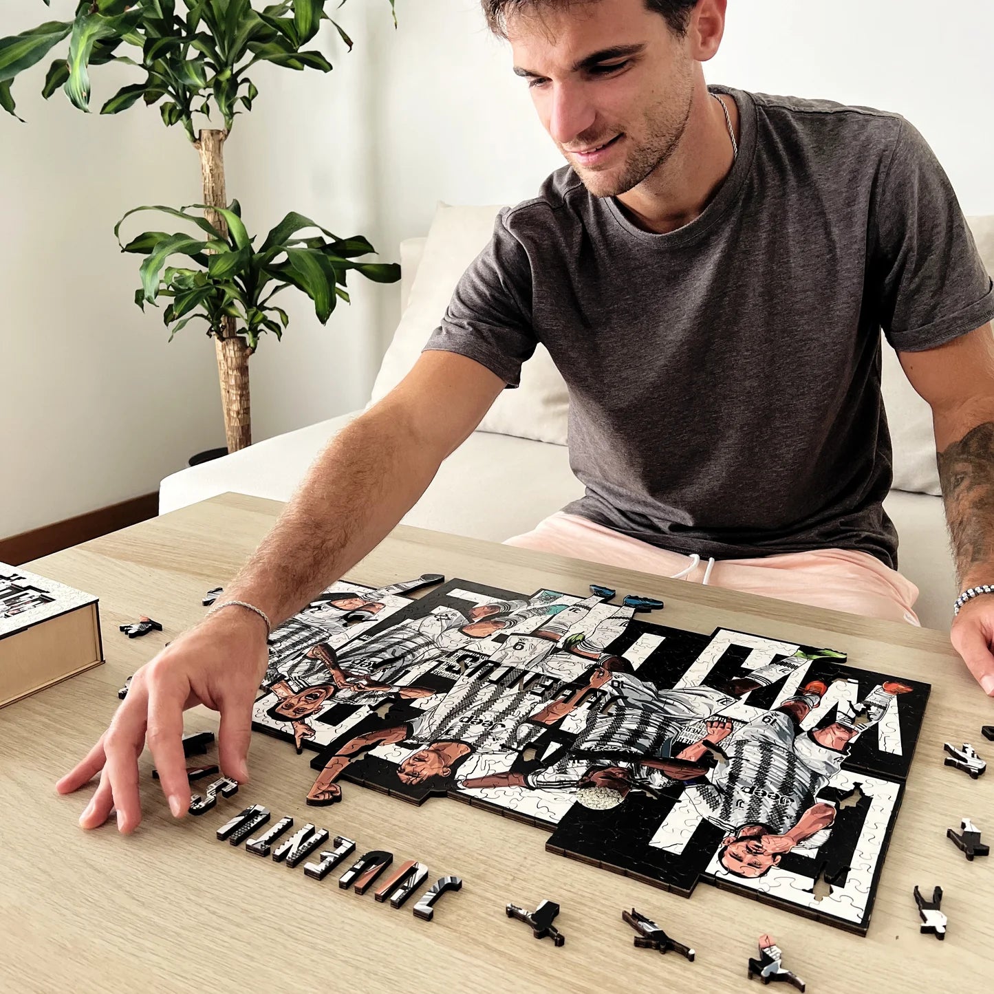 5 Spieler Juventus - Holzpuzzle