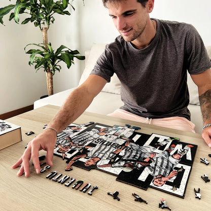 5 Spieler Juventus - Holzpuzzle