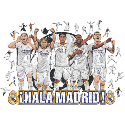 5 Spieler Real Madrid - Holzpuzzle