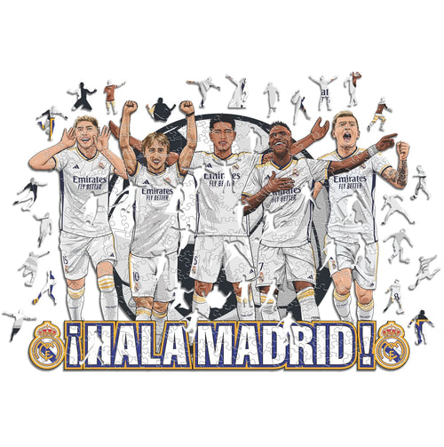 5 Spieler Real Madrid - Holzpuzzle