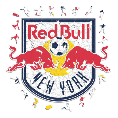 New York Red Bull Logo - Wooden Puzzle
