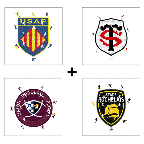 4 Puzzle squadre di rugby a scelta