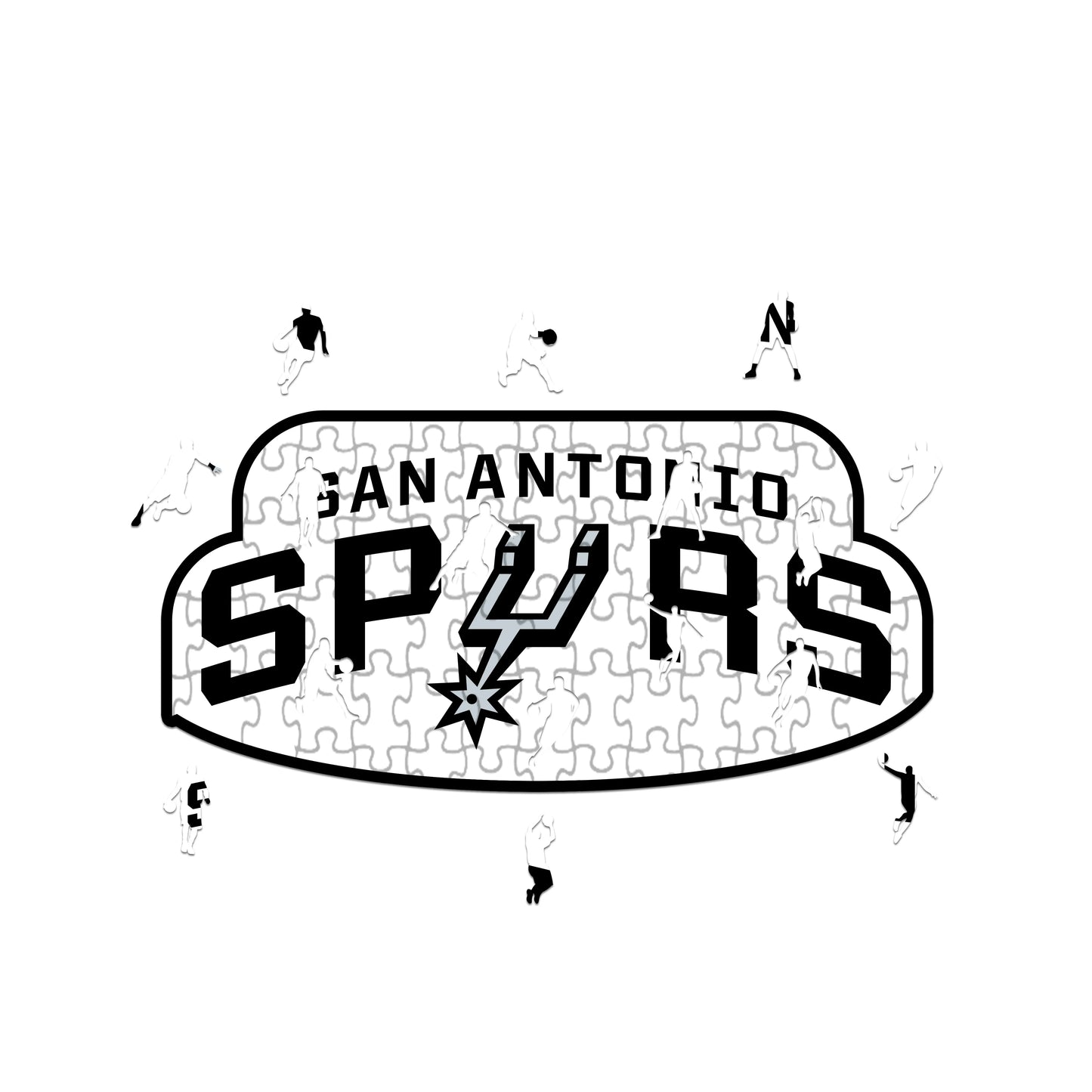 San Antonio Spurs Logo - Holzpuzzle