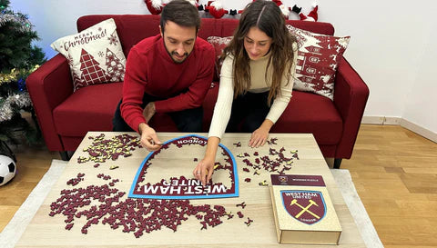 West Ham United Logo - Holzpuzzle